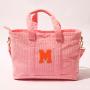 Beach Tote Bag 2022 New Design Shopping Bag Foldable Corduroy Tote Bag Custom With Letter Patches