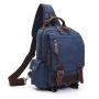 Hot Sale Casual Large Capacity canvas fabric backpack men shoulder back bag outdoor travel sling backpack for wholesale