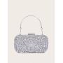 Wholesale lady diamond bags lady party purse metal box rhinestone clutch bags crystal evening bags clutch purse for women luxury