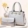2024 New Style Hot selling Fashion Pu Leather Large Capacity  Ladies Handbag With Lock Design Luxury Hand Bag