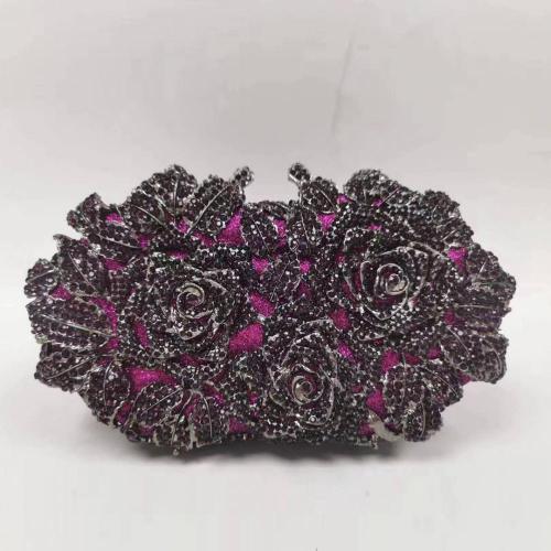 Luxury Crystal Gown Bags Evening HandBags Flower dress Clutch Purse Party Diamond Bag