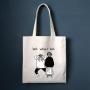 Custom Printed Organic Calico Printed Reusable Shopping Bag Cotton Canvas Tote Bag With Logo