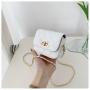 Korean version retro women's bag, new style trendy fashion leisure rhombic grid chain shoulder crossbody small square bag