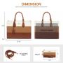 LOVEVOOK Designer 15.6 in Laptop Tote Bag for Work Tote Wholesale Business Office Computer Briefcase with Clutch Purse for women
