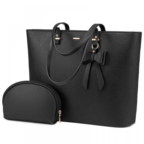 LOVEVOOK 2023 Fashion 2pcs/set PU Leather laptop Bag Large briefcase Handbags and Purses for Ladies Laptop Tote Bag for Women