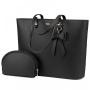 LOVEVOOK 2023 Fashion 2pcs/set PU Leather laptop Bag Large briefcase Handbags and Purses for Ladies Laptop Tote Bag for Women