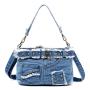 2024 Custom Fashion Women Denim Shoulder Bags Purses With Jean Pants Design
