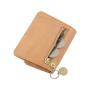 High quality leather men wallets slim front pocket wallet card holder pu men's wallet with coin purse