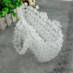 2024 Spot Green Acrylic Crystal Beads Handmade Beaded Bag Simple Women's Resin Beaded Bag Handbag