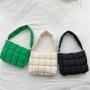 Factory New Quilted Cotton Women's Hand Bag Solid Color Ladies Shoulder Bag Fashion Plaid Female Unique Handbags