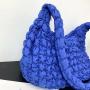 2024 Custom Quilted Embroidery Shoulder Hobo Bag For Women Bubble Design