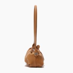 2024 Custom Wrinkle Soft Shoulder Bag For Women With Removable Handle Strap