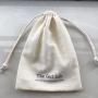 Super Soft Cotton Muslin Gift Drawstring Bag Transparent Cotton Packaging Pouch