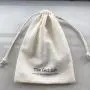 Super Soft Cotton Muslin Gift Drawstring Bag Transparent Cotton Packaging Pouch