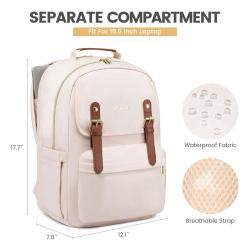 15.6 17.3 Inch Travel Backpack College Casual Daypacks Stylish Teacher Nurse Shoulder Purse Bag School Laptop Backpack for Women