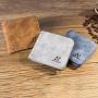 OEM003 New Vintage PU Leather Men Wallet ID Bank Credit Card Holder Clutch Coin Purse Luxury Brand Wallet Frosted Short Wallets