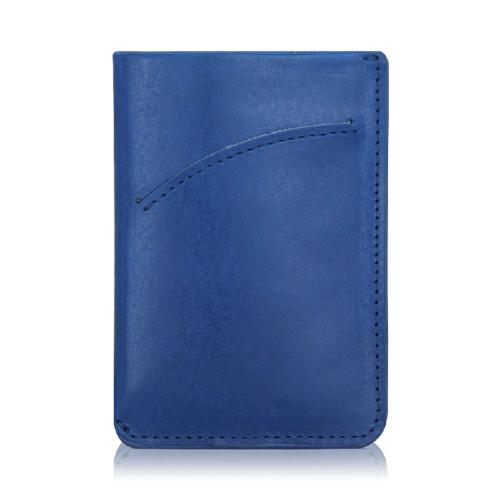 Custom logo Front Pocket Minimalist Leather Slim Wallet RFID Blocking Purse with Smart Pull Tab Sustainable Leather Card Holder