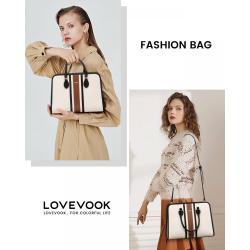 LOVEVOOK 2024 New Popular Stylish Tote Shoulder Bag Satchel Ladies Crossbody Bag Trendy Purses and Handbags for Women
