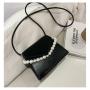 Popular Pearl Handbag New Bag For Women  Texture Double Layer Small Square Bag Single Shoulder Cross Bag For Women