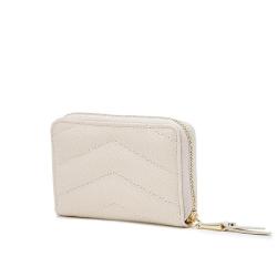 2024 Custom Fashion Stylish Pu Vegan Leather Purse Ladies Stitching Pattern Cross Body Wallet Bag With Card Holder