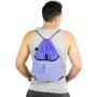 Gelory Unisex Drawstring Cinch Gym Bag Backpack With Mesh Pocket Tote Sack For Outdoor Sporting Camping Training Hiking