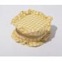 New series candy nylon lotus leaf edge cosmetic bag frills chequer make up bag colorful gingham pouch