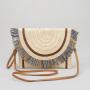 Ethnic Style Casual Cross-body Bags Women Clutch Handbags Countryside Ladies Shoulder PP Straw Woven Designer Tassel Flap Bag