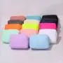 Keymay 27 Color RTS Stock Low MOQ Chenille Letter Patches Makeup Organizer Bag Travel Ladies Zipper Pouches Nylon Cosmetic Pouch