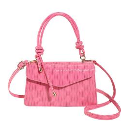 ZR800 Woman PU Bag Daily Life Girl Solid Color Small Square Single Bag Girl Magnetic Button  Leisure Underarm Versatile Bag