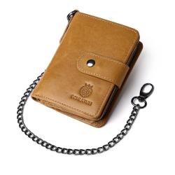 XL292 Men's Genuine Leather Short Wallet Soft Comfortable Purse Gift Packaging Box Card Holders Accept Customized Logo