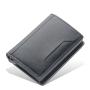 OEW011 RFID Blocking Leather Business Card Wallet Case PU Business Card Holder Pop Up Aluminum Card Case Men's Coin Purse