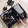 customized 6 pcs premium women nylon compression travel luggage organizer accessories packing cubes set for suitcases