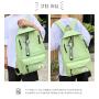 2024 Little Daisy Girl Customs Backpack Canvas Schoolbag Junior High School Student Backpack Simple 4-in-1 Set Bag
