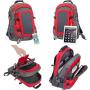 ZWY073 New Unisex Outdoor Riding Solar Charging Backpack Nylon Travel Hiking Camping USB Storage Bag Wholesale Eco-friendly Bag