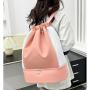 ZWY063 New Sports Gym Travel Lightweight Double Drawstring Backpack Men and Women Outdoor Simple Oxford Ultralight Backpack