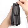 2022 New Arrival Multifunctional Woman Men Genuine Leather Rfid Blocking Zip Credit Card Holder Wallet