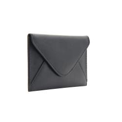 Small pocket wallet envelope leather magnetic card wallet slim business card holder