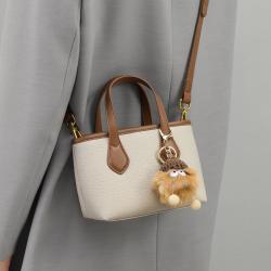 2022 Fashion Versatile Leather Female Handbags, Niche Retro Fashion Bucket Single Shoulder Pure Bag Ladies Bags Wholesale