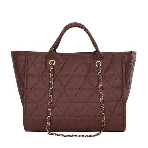 ZR248 Large Capacity Lingge One Shoulder Women's New Fashion Chain Handbag Casual Trend Texture Crossbody Bag