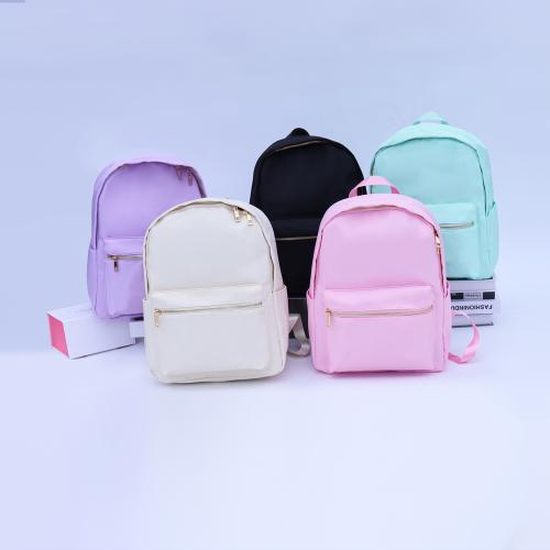 Low MOQ Custom Logo Colorful Nylon Girls Boys Bookbags Children Mochilas School Bags Kids School Backpack