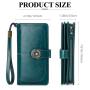 Rfid Wallet Women'S Long Zipper Pu Wallets Large Capacity Clutch Bag Brieftasche