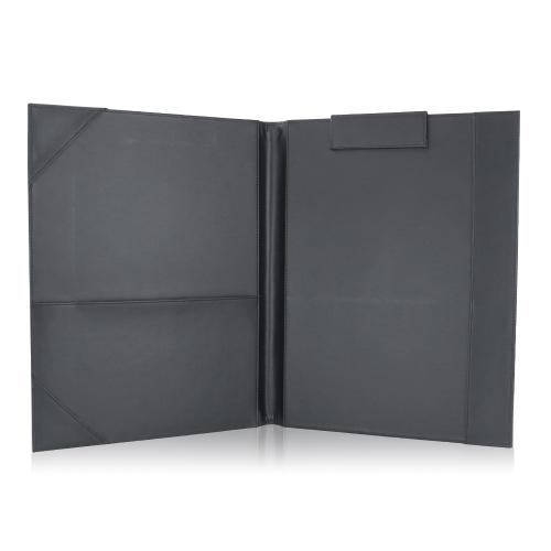Cheap Price High Quality Hotel Service Guide A4 Pu Leather File Folder Menu Book case with metal clip