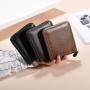 Business men's short wallet, multi-functional, fashionable and trendy clip, all-material men's multi-card slot coin purse