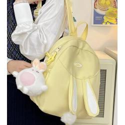 ZWY204 New Cute Rabbit Girl Pendant Shoulder Bag Polyester Lightweight Outdoor Travel Backpack Hot Sale Kids Student Backpack