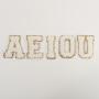 DIY Personalized Stock Self Adhesive Multi Color Chenille Patches Set A-Z Bold Letter Patches Stickrt Embroidery Chenille Letter