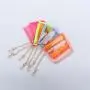 Custom Kids Travel Transparent Small Makeup Cosmetic Bag Clear PVC Lipsticks Keychain Bag Zipper Mini Pouch
