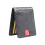 Slim front pocket PU leather card holder wallet new design Lizard pattern leather card holder