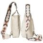 OEM Multifunctional PU Leather Vintage  Guitar Strap Sling Chest Waist Bag Crossbody Travel Fanny Pack For Women