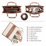 LOVEVOOK 2023 Women Fashion Handbags 2pcs/set shopping Tote Bag Shoulder Bag with clutch Purse Canvas bags women handbags ladies