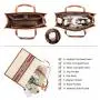 LOVEVOOK 2023 Women Fashion Handbags 2pcs/set shopping Tote Bag Shoulder Bag with clutch Purse Canvas bags women handbags ladies